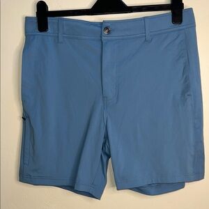 Avalanche Light Blue Flat Front Men's Shorts 34 Fashion Basic Short